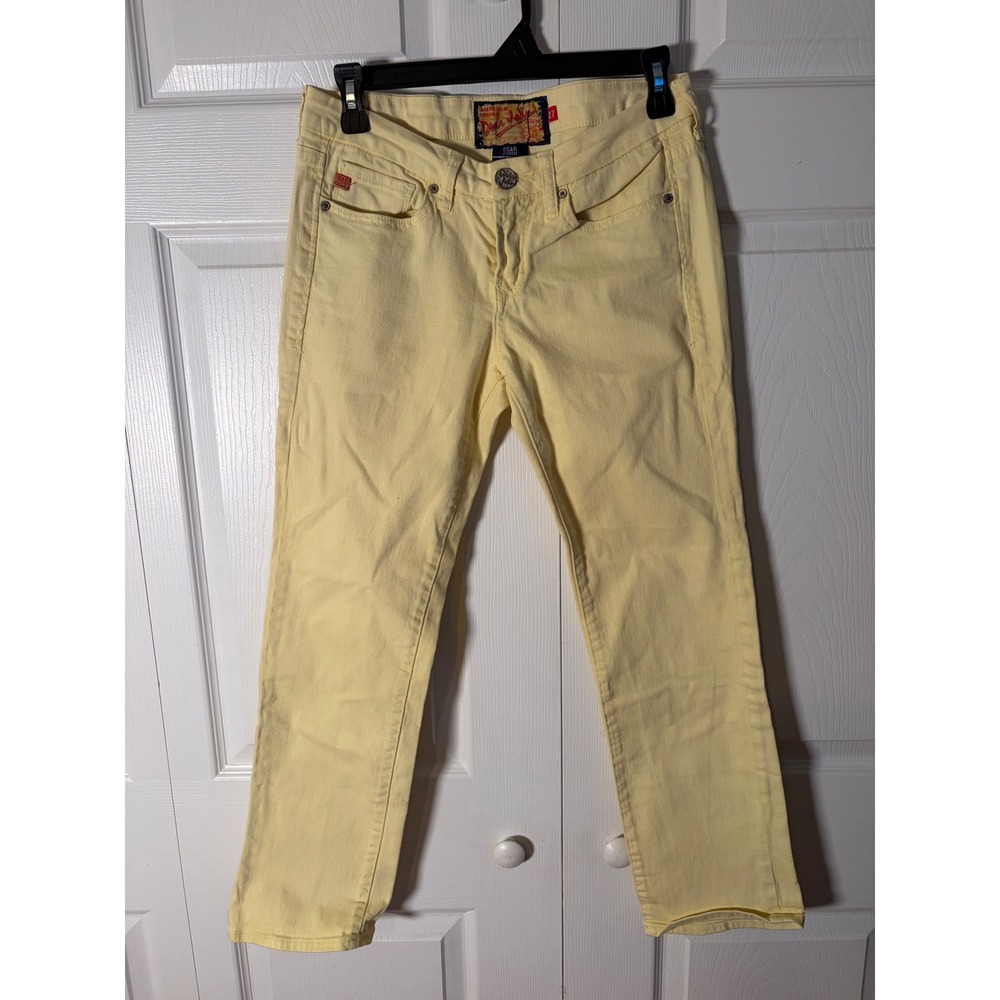 Dear John Los Angeles Womens Yellow Straight Leg Jeans DJSL2002 Size 27